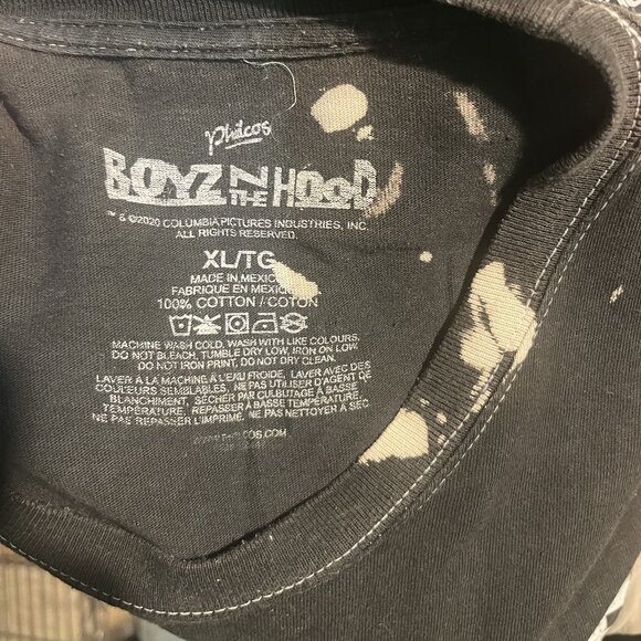 Boyz n the Hood Movie T-Shirt XL Black Bleach Tie Dye Ice Cube Graphic 2022 Colu - Picture 2 of 5